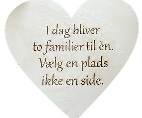 Hjerteskilt To familier