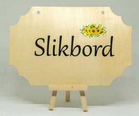 Skilt slikbord